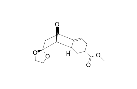 Methyl (1RS,2RS,4SR,8RS)-10,10-(ethylenedioxy)-11-oxatricyclo[6.2.1.0(2,7)]undec-6-ene-4-carboxylate