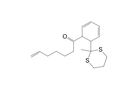 6-Hepten-1-one, 1-[6-(2-methyl-1,3-dithian-2-yl)-2,4-cyclohexadien-1-yl]-, trans-