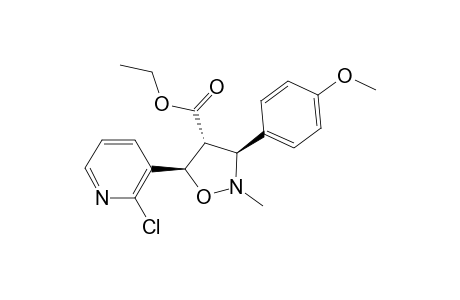 Ethyl (3S*,4R*,5R*)-5-(2-Chloropyridin-3-yl)-3-(4-methoxyphenyl)-2-methylisoxazolidine-4-carboxylate