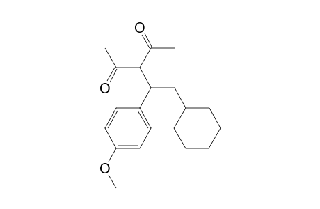 3-[2-cyclohexyl-1-(4-methoxyphenyl)ethyl]pentane-2,4-dione