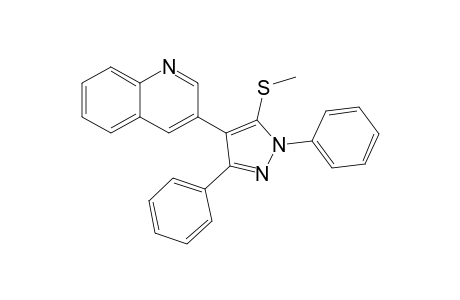 4-(Quinolin-3-yl)-5-(methylthio)-1,3-diphenyl-1H-pyrazole