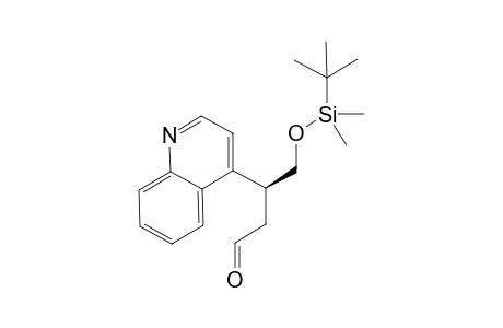 (S)-4-[(tert-Butyldimethylsilyl)oxy]-3-(quinolin-4-yl)butenal