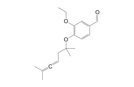 4-((2,6-dimethylhepta-4,5-dien-2-yl)oxy)-3-ethoxybenzaldehyde