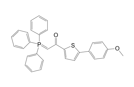 1-[5-(4-methoxyphenyl)-2-thiophenyl]-2-triphenylphosphoranylideneethanone