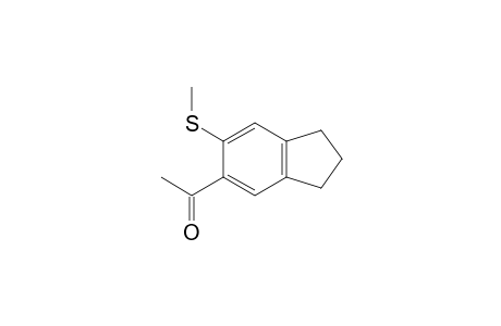 Ethanone, 1-[2,3-dihydro-6-(methylthio)-1H-inden-5-yl]-