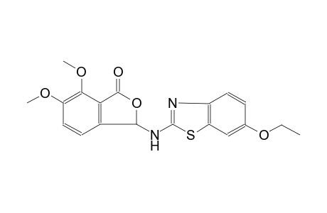 3-[(6-ethoxy-1,3-benzothiazol-2-yl)amino]-6,7-dimethoxy-2-benzofuran-1(3H)-one