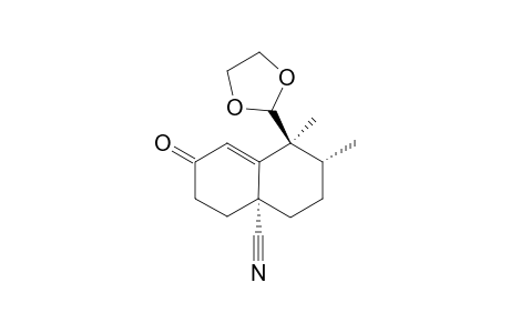 (4aR,7R,8S)-4a-Cyano-8-(1,3-dioxalan-2-yl)-7,8-dimethyl-4,4a,5,6,7,8-hexahydronaphthalen-2(3H)-one