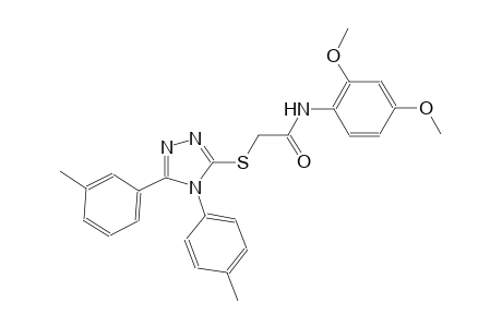 N-(2,4-dimethoxyphenyl)-2-{[5-(3-methylphenyl)-4-(4-methylphenyl)-4H-1,2,4-triazol-3-yl]sulfanyl}acetamide