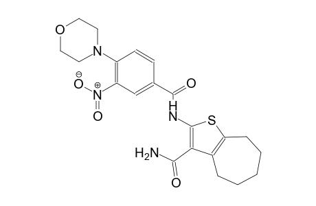 2-{[4-(4-morpholinyl)-3-nitrobenzoyl]amino}-5,6,7,8-tetrahydro-4H-cyclohepta[b]thiophene-3-carboxamide