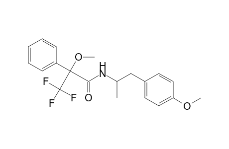 Benzeneacetamide, .alpha.-methoxy-N-[2-(4-methoxyphenyl)-1-methylethyl]-.alpha.-(triflu oromethyl)-