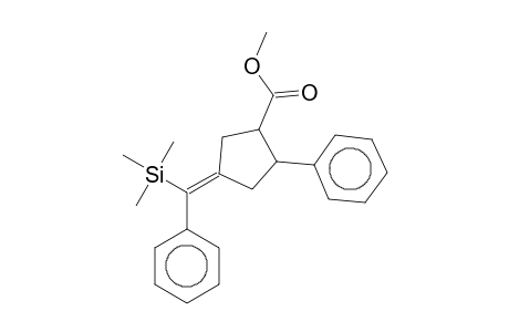 Cyclopentanecarboxylic acid, 2-phenyl-4-(.alpha.-trimethylsilylbenzylidene)-, methyl ester