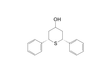 cis-2,6-DIPHENYLTETRAHYDROTHIOPYRAN-4^a-OL
