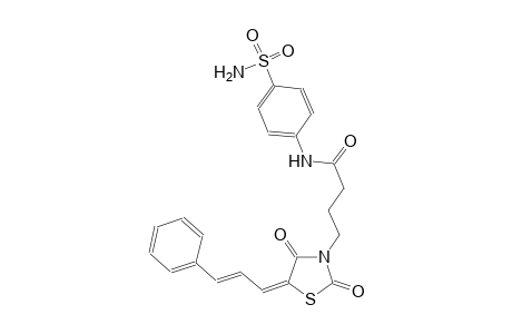3-thiazolidinebutanamide, N-[4-(aminosulfonyl)phenyl]-2,4-dioxo-5-[(2E)-3-phenyl-2-propenylidene]-, (5E)-