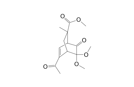3,3-Dimethoxy-5-ethanoyl-7-methoxycarbonyl-7-methylbicyclo[2.2.2]oct-5-en-2-one