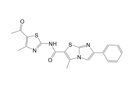 imidazo[2,1-b]thiazole-2-carboxamide, N-(5-acetyl-4-methyl-2-thiazolyl)-3-methyl-6-phenyl-
