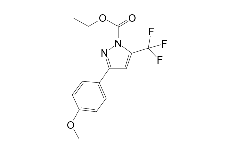 Ethyl 3-(4-methoxyphenyl)-5-(trifluoromethyl)-1H-pyrazole-1-carboxylate