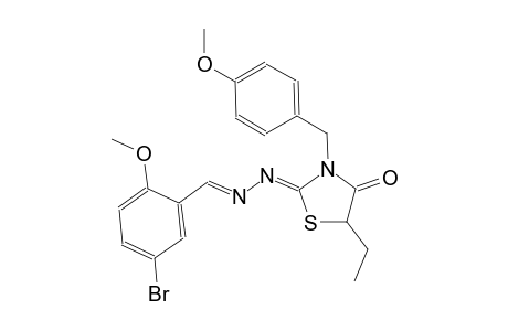 5-bromo-2-methoxybenzaldehyde [(2Z)-5-ethyl-3-(4-methoxybenzyl)-4-oxo-1,3-thiazolidin-2-ylidene]hydrazone