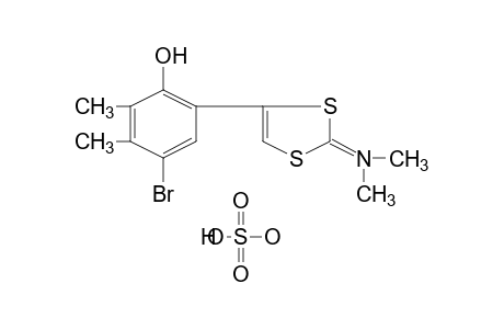 [4-(5-bromo-2-hydroxy-3,4-xylyl)-1,3-dithiol-2-ylidene]dimethylammonium hydrogen sulfate