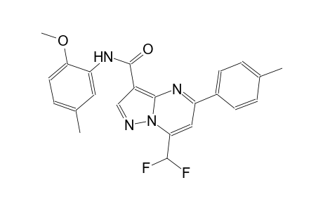 7-(difluoromethyl)-N-(2-methoxy-5-methylphenyl)-5-(4-methylphenyl)pyrazolo[1,5-a]pyrimidine-3-carboxamide