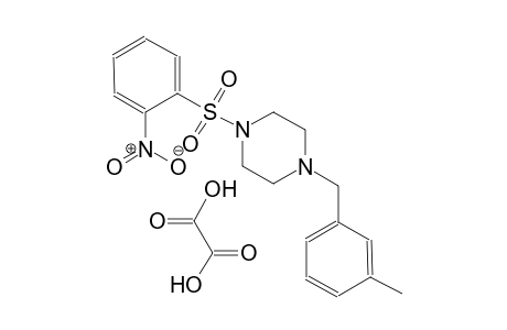1-(3-methylbenzyl)-4-((2-nitrophenyl)sulfonyl)piperazine oxalate