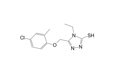 5-[(4-chloro-2-methylphenoxy)methyl]-4-ethyl-4H-1,2,4-triazol-3-yl hydrosulfide