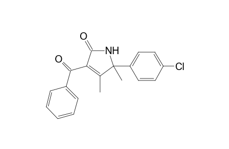 3-benzoyl-5-(4-chlorophenyl)-4,5-dimethyl-1H-pyrrol-2-one