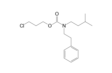 Carbonic acid, monoamide, N-(2-phenylethyl)-N-isopentyl-, 3-chloropropyl ester