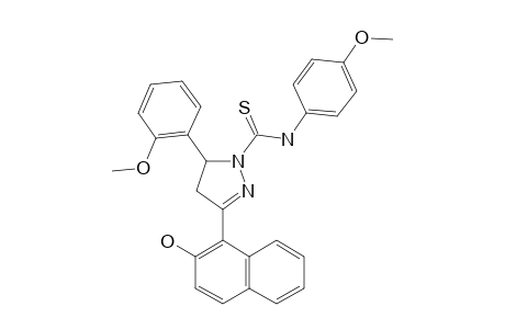 3-(2-HYDROXY-NAPHTHALEN-1-YL)-5-(2-METHOXYPHENYL)-N-(4-METHOXYPHENYL)-PYRAZOLINE-1-CARBOTHIOAMIDE