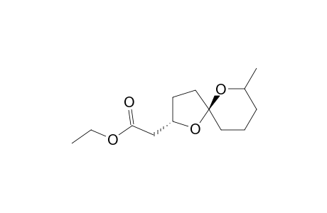 1,6-Dioxaspiro[4.5]decane-2-acetic acid, 7-methyl-, ethyl ester, [2.alpha.,5.beta.(S*)]-(.+-.)-