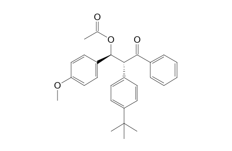 (1S,2R)/(1R,2S)-2-[4-(tert-Butyl)phenyl]-1-(4-methoxyphenyl)-3-oxo-3-phenylpropyl Acetate