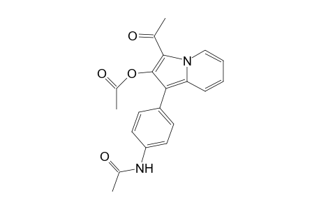 Acetamide, N-[4-[3-acetyl-2-(acetyloxy)-1-indolizinyl]phenyl]-