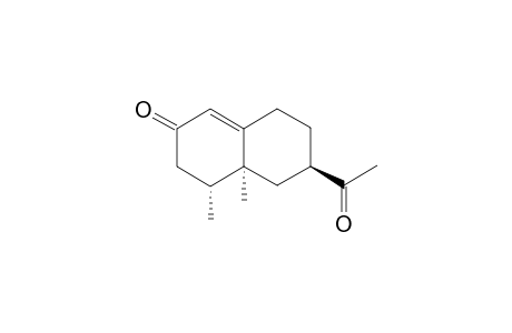 (4R,4aS,6R)-6-acetyl-4,4a-dimethyl-3,4,5,6,7,8-hexahydronaphthalen-2-one