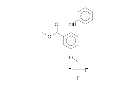 Benzoic acid, 2-anilino-5-(2,2,2-trifluoroethoxy)-, methyl ester