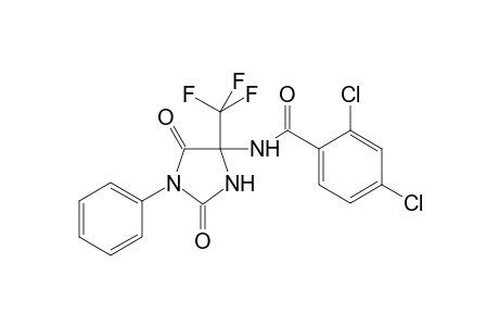 2,4-Dichloro-N-[2,5-dioxo-1-phenyl-4-(trifluoromethyl)imidazolidin-4-yl]benzamide