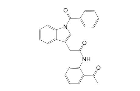 N-(2-acetylphenyl)-2-(1-benzoyl-3-indolyl)acetamide