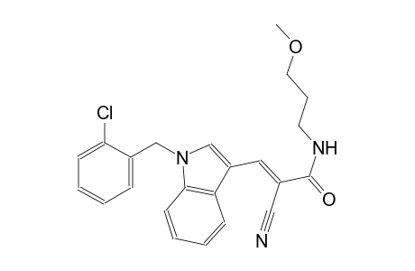 (2E)-3-[1-(2-chlorobenzyl)-1H-indol-3-yl]-2-cyano-N-(3-methoxypropyl)-2-propenamide
