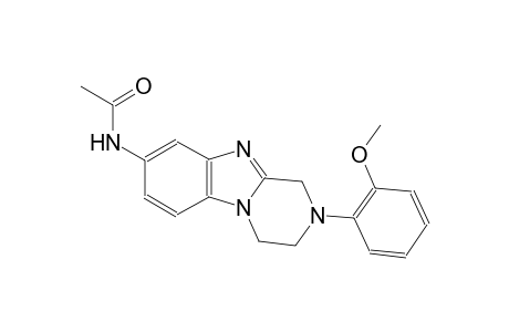 acetamide, N-[1,2,3,4-tetrahydro-2-(2-methoxyphenyl)pyrazino[1,2-a]benzimidazol-8-yl]-