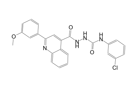 N-(3-chlorophenyl)-2-{[2-(3-methoxyphenyl)-4-quinolinyl]carbonyl}hydrazinecarboxamide