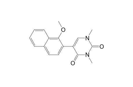 2,4(1H,3H)-Pyrimidinedione, 5-(1-methoxynaphthalenyl)-1,3-dimethyl-