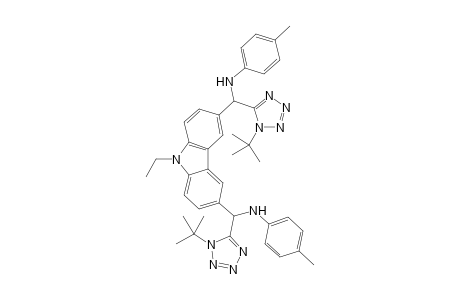 N,N'-((9-ethyl-9H-carbazole-3,6-diyl)bis((1-(tert-butyl)-1H-tetrazol-5-yl)methylene))bis(4-methylaniline)