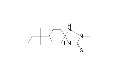 1,2,4-Triazaspiro[4.5]decane-3-thione, 2-methyl-8-(1,1,-dimethylpropyl)-