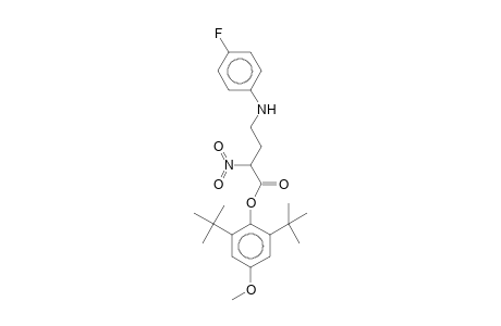 Butanoic acid, 4-[(4-fluorophenyl)amino]-2-nitro-, 2,6-bis(1,1-dimethylethyl)-4-methoxyphenyl ester