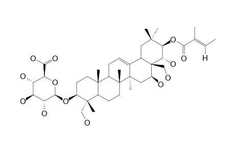 3-O-BETA-D-GLUCURONOPYRANOSYL-21-O-TIGLOYL-GYMNEMAGENIN;GYMNEMIC-ACID-4