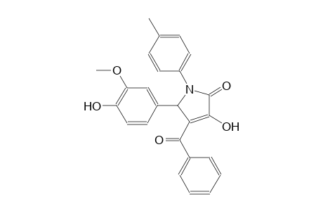 2H-pyrrol-2-one, 4-benzoyl-1,5-dihydro-3-hydroxy-5-(4-hydroxy-3-methoxyphenyl)-1-(4-methylphenyl)-