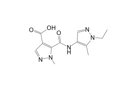 1H-pyrazole-4-carboxylic acid, 5-[[(1-ethyl-5-methyl-1H-pyrazol-4-yl)amino]carbonyl]-1-methyl-