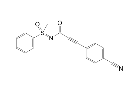 3-(4-Cyanophenyl)-N-[methyl(oxo)(phenyl)-lamda6-sulfaneylidene]propiolamide
