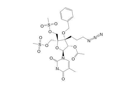 1-[2-O-ACETYL-3-C-(3-AZIDOPROPYL)-3-O-BENZYL-5-O-MESYL-4-C-MESYLOXYMETHYL-BETA-D-ERYTHRO-PENTOFURANOSYL]-THYMINE