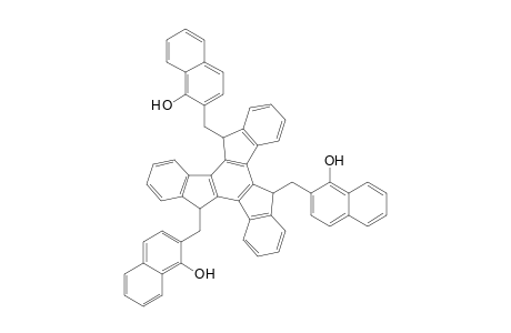 syn-5,10,15-Tris(1-hydroxy-2-naphthylmethyl)-10,15-dihydro-5H-diindeno[3,2-a;3',2'-c]fluorene