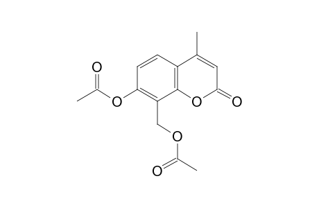 7-hydroxy-8-(hydroxymethyl)-4-methylcoumarin, diacetate