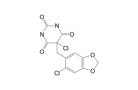 5-CHLORO-5-(6-CHLORO-3,4-METHYLENEDIOXYBENZYL)-BARBITURIC-ACID